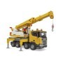 Bruder camion cu macara Scania Super 560R Liebherr cu lumini si sunete